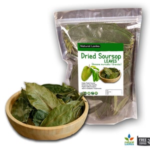 Dried Soursop Leaf Powder Guanabana Graviola Annona Muricata 100% Organic Natura
