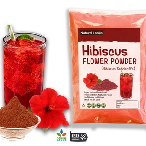 Organic Hibiscus Flower Powder (Hibiscus Sabdariffa)