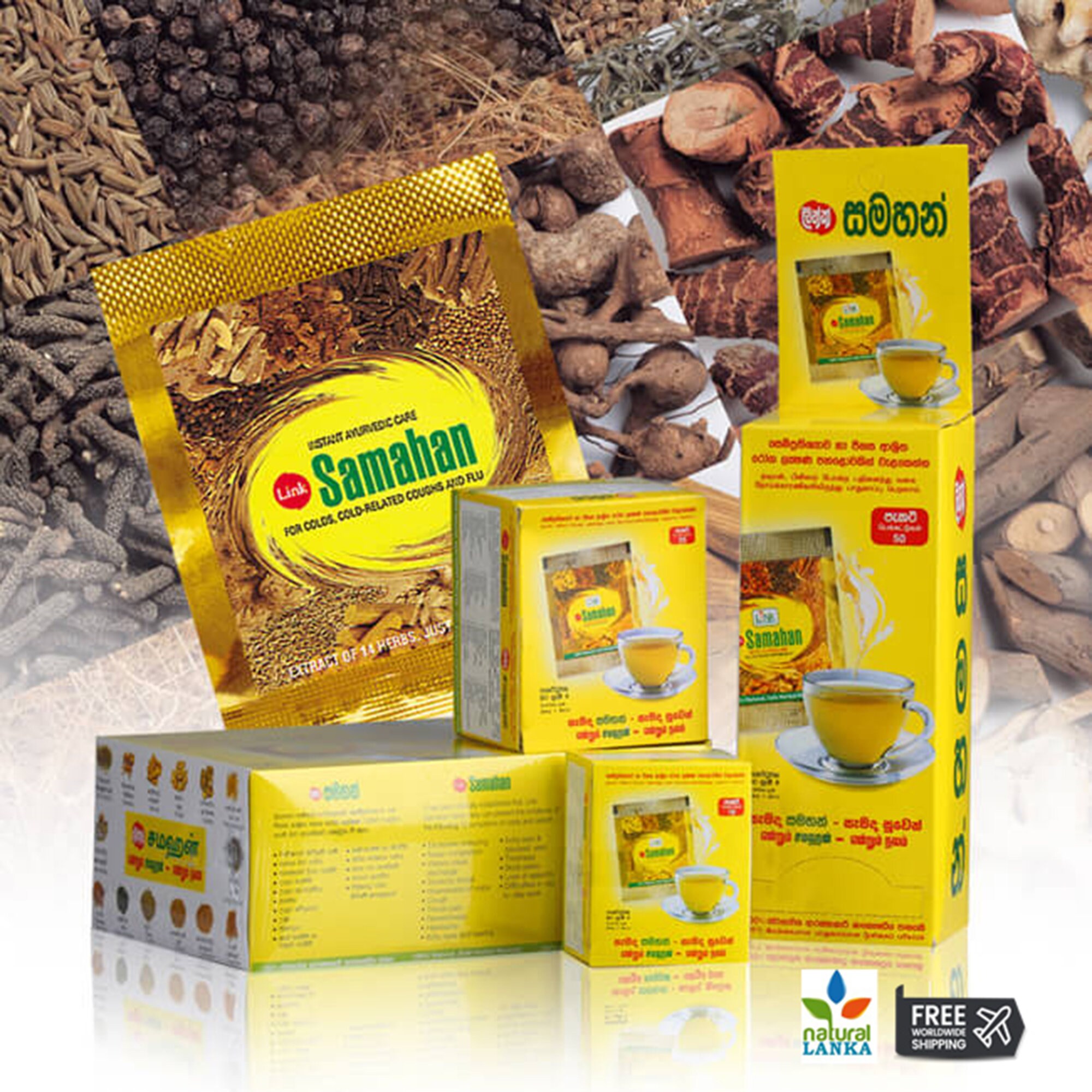 SAMAHAN 100% HERBAL TEA 50 SACHETS – neelamfoodland-usa