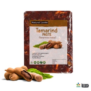 Organic TAMARIND Paste | Seedless | PREMIUM Quality GRADE A Tamarind | Sun Dried Tamarind 50g- 100g- 200g- 500g