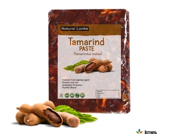 Organic TAMARIND Paste | Seedless | PREMIUM Quality GRADE A Tamarind | Sun Dried Tamarind 50g- 100g- 200g- 500g