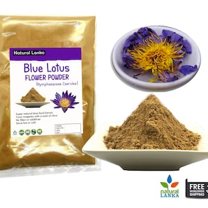 Blue Lotus Powder Extract | Egyptian Blue Lotus | Nymphaea Caerulea Flower