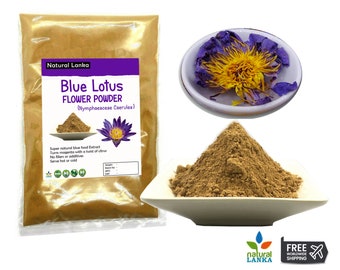 Blue Lotus Powder Extract | Egyptian Blue Lotus | Nymphaea Caerulea Flower