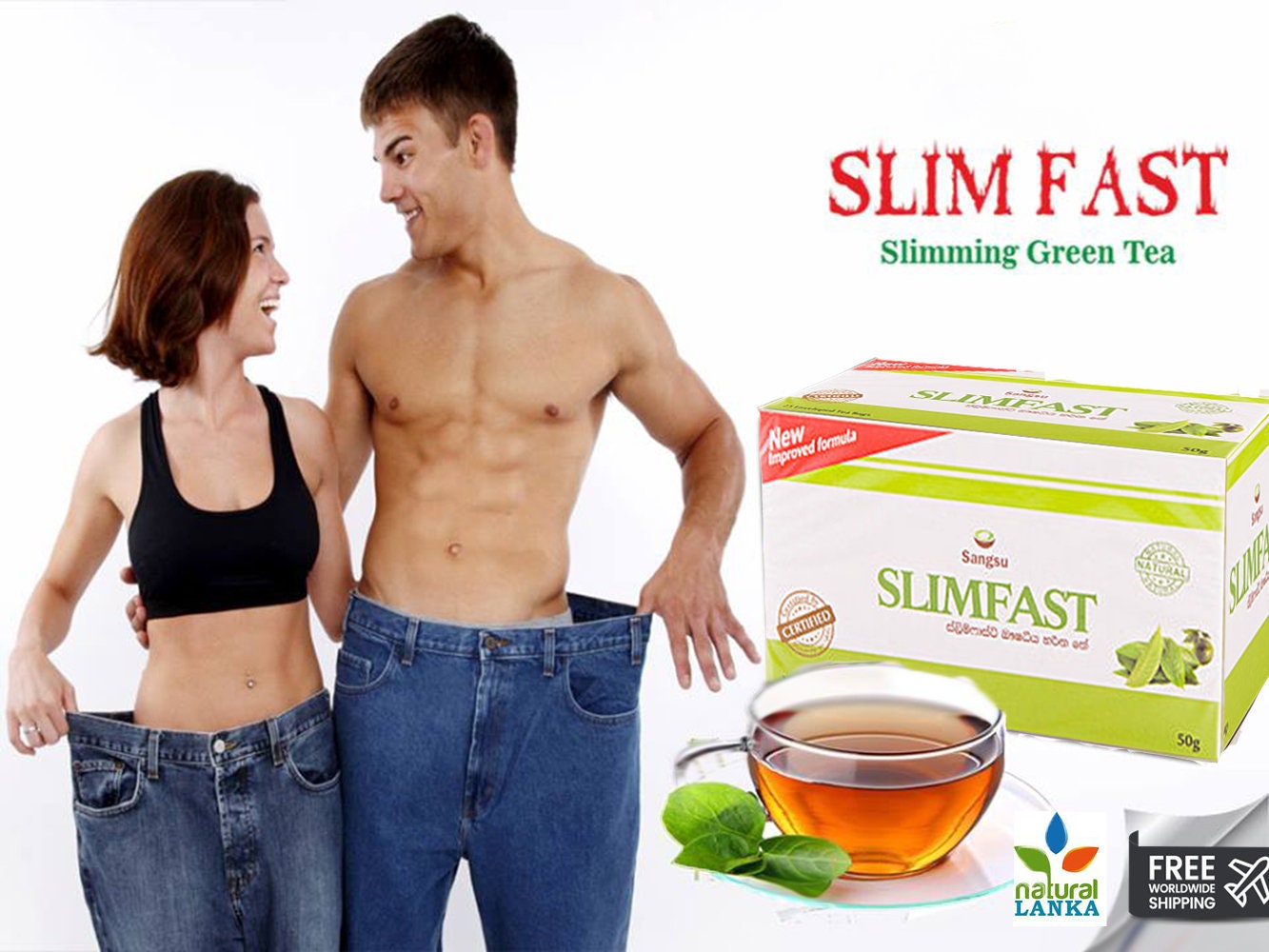 Weight Loss Tea Sangsu SLIM FAST Fast Fat Burning Green Tea Sri Lankan  Slimming Green Tea Slim Fast Weight Loss Tea 