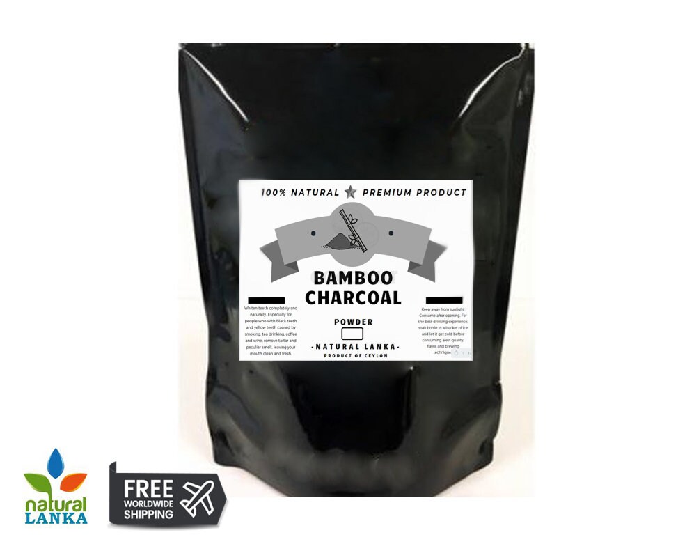 Activated Bamboo Charcoal Powder Teeth Whitening Organic Etsy