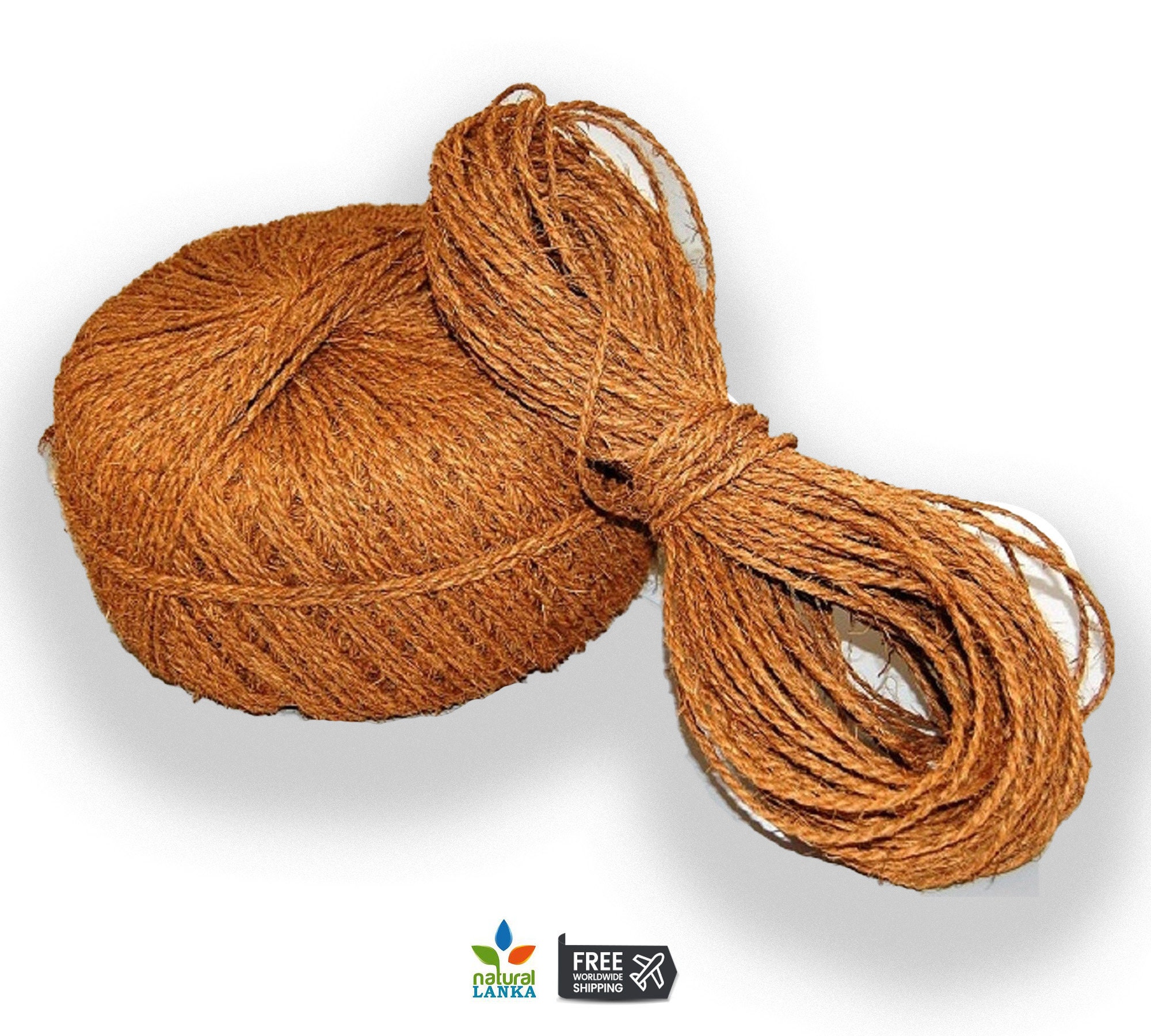 COCO TWIN Coconut Fiber Rope Coconut Rope for Baskets, Mats
