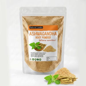Biologisch ashwagandha-wortelpoeder | Veganistisch supplement afbeelding 1