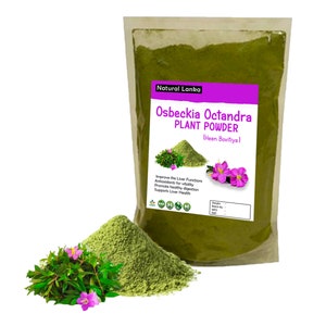 Premium Organic Osbeckia Octandra Plant Powder | Melastomataceae | Natural Heen Bovitiya Leaf Powder