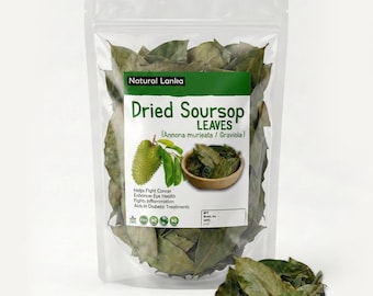 Feuilles de corossol 100 % biologiques | Guanabana séché | Graviola | Feuille d'annona muricata | Herbe de Guayabano