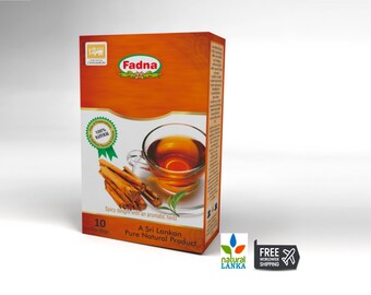 Cinnamon Tea - Fadna Ceylon Natural Cinnamon Tea Bags - Cinnamon Drink Herbal Tea - Ceylon Cinnamon Tea Bags