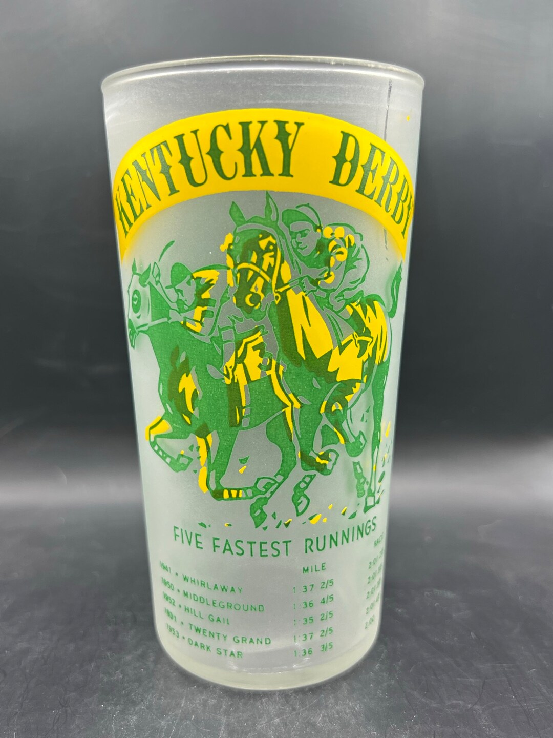 Official Kentucky Derby Mint Julep Glasses 1955 Etsy