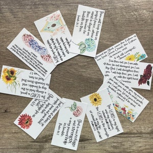 Mini-Schriftkarten, druckbare Bibelversprechenskarten, druckbare Versprechen, digitale Schriftkarten