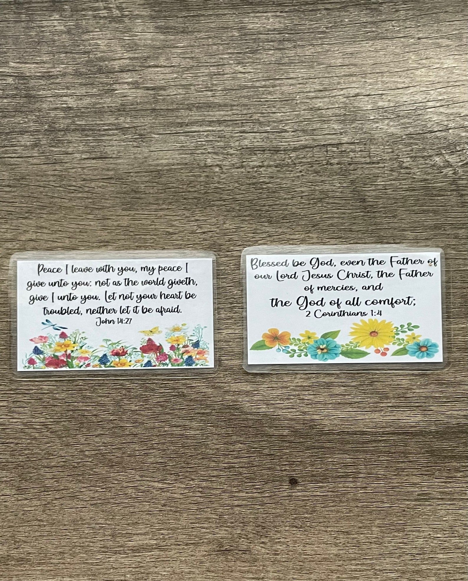 Scripture Cards small Bible Promise Cards Laminated Etsy