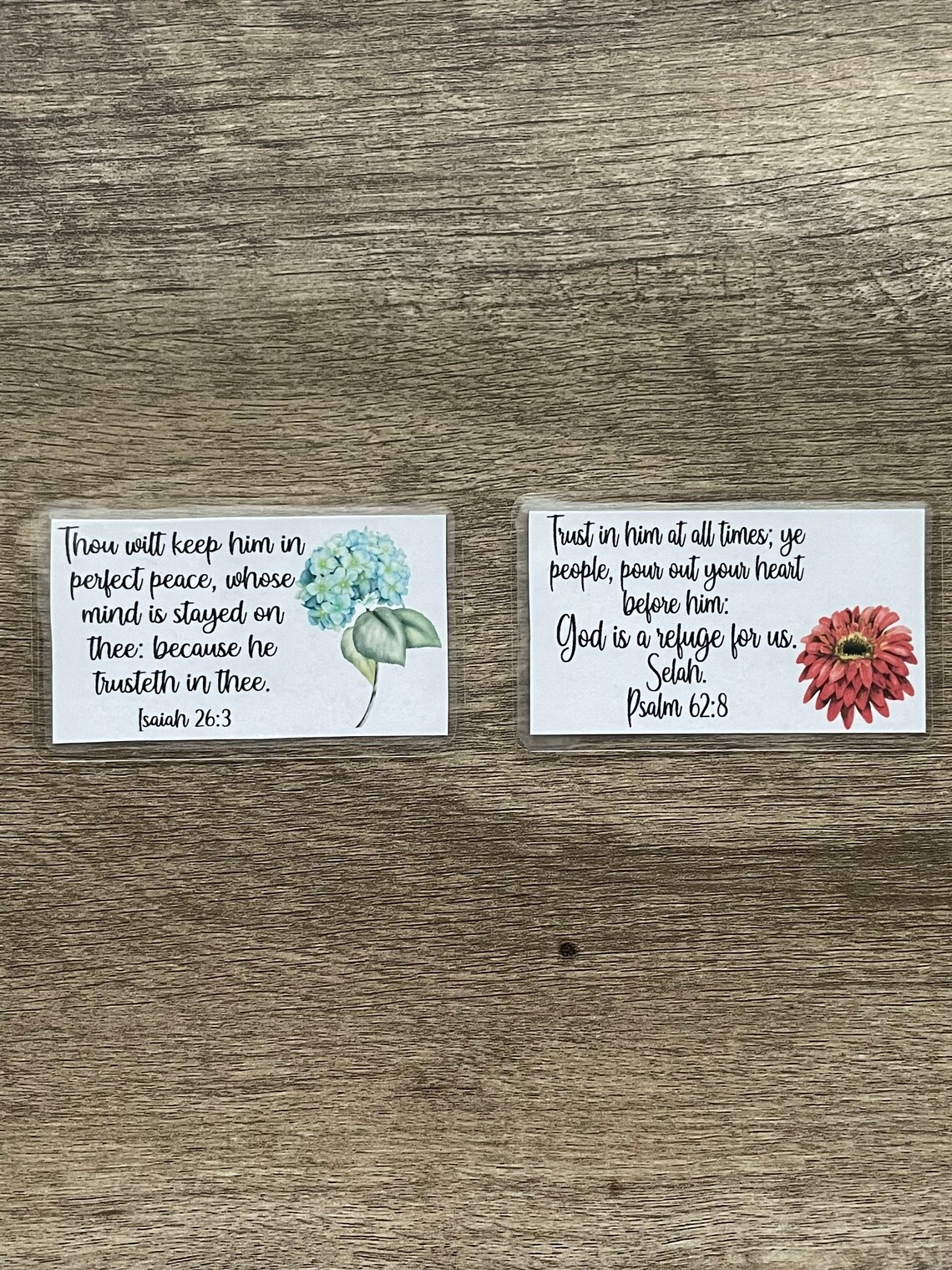 Scripture Cards small Bible Promise Cards Laminated Etsy