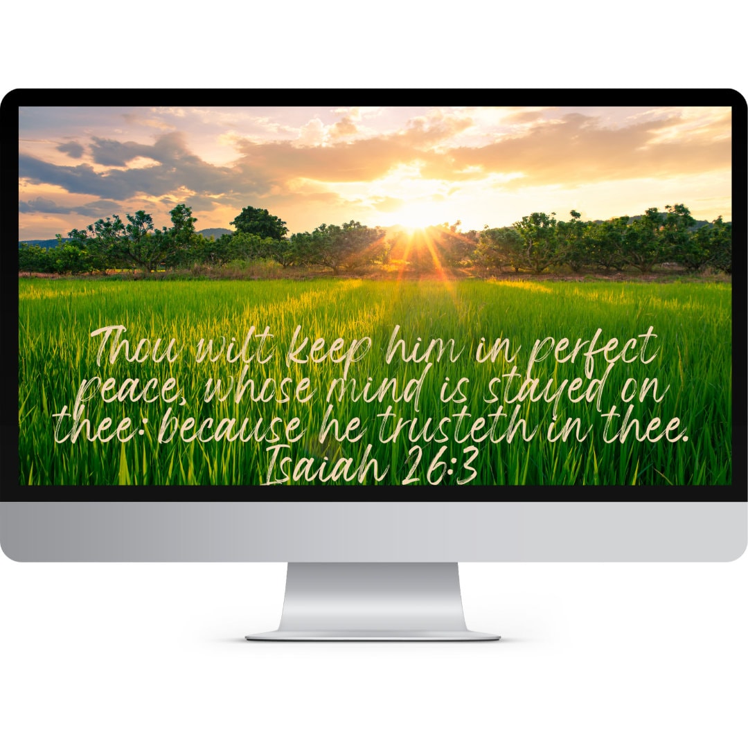 Scripture Wallpaper Screensaver, Isaiah 263 KJV Desktop Wallpaper