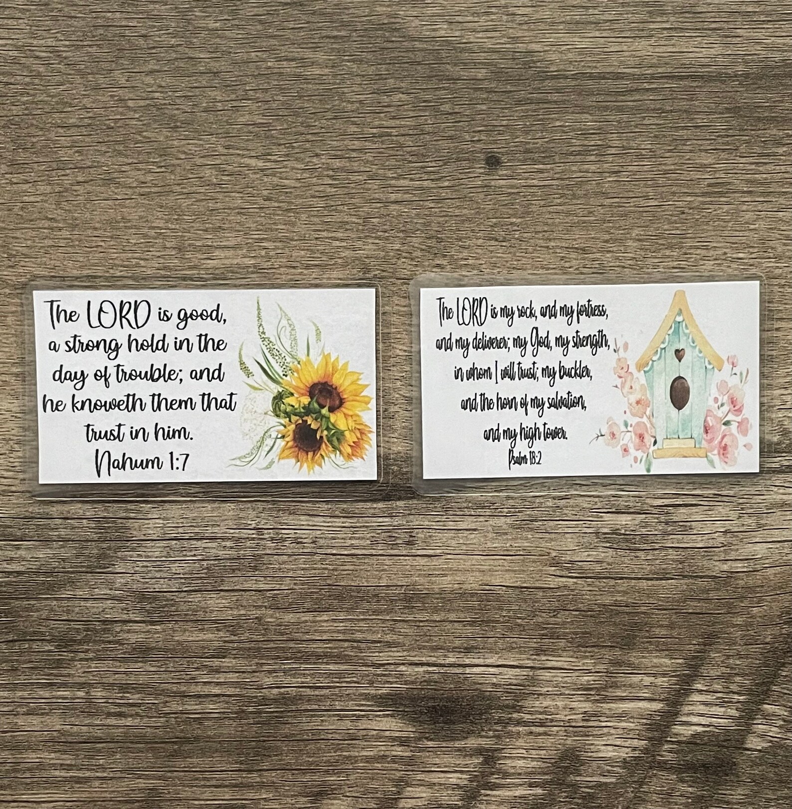 Scripture Cards small Bible Promise Cards Laminated Etsy