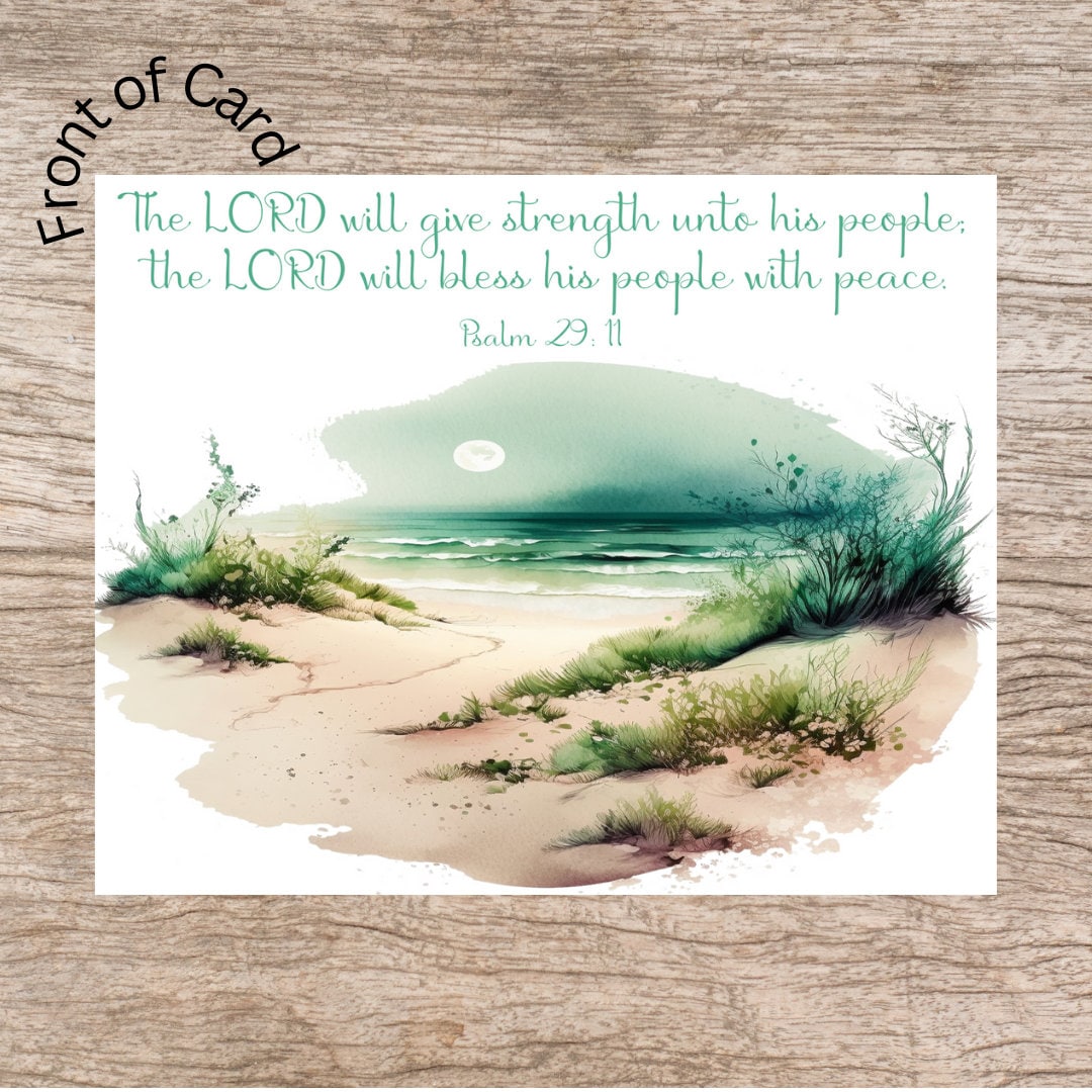 Set of 8 Bible Verse Scripture Greeting Cards, Trust in the Lord ...
