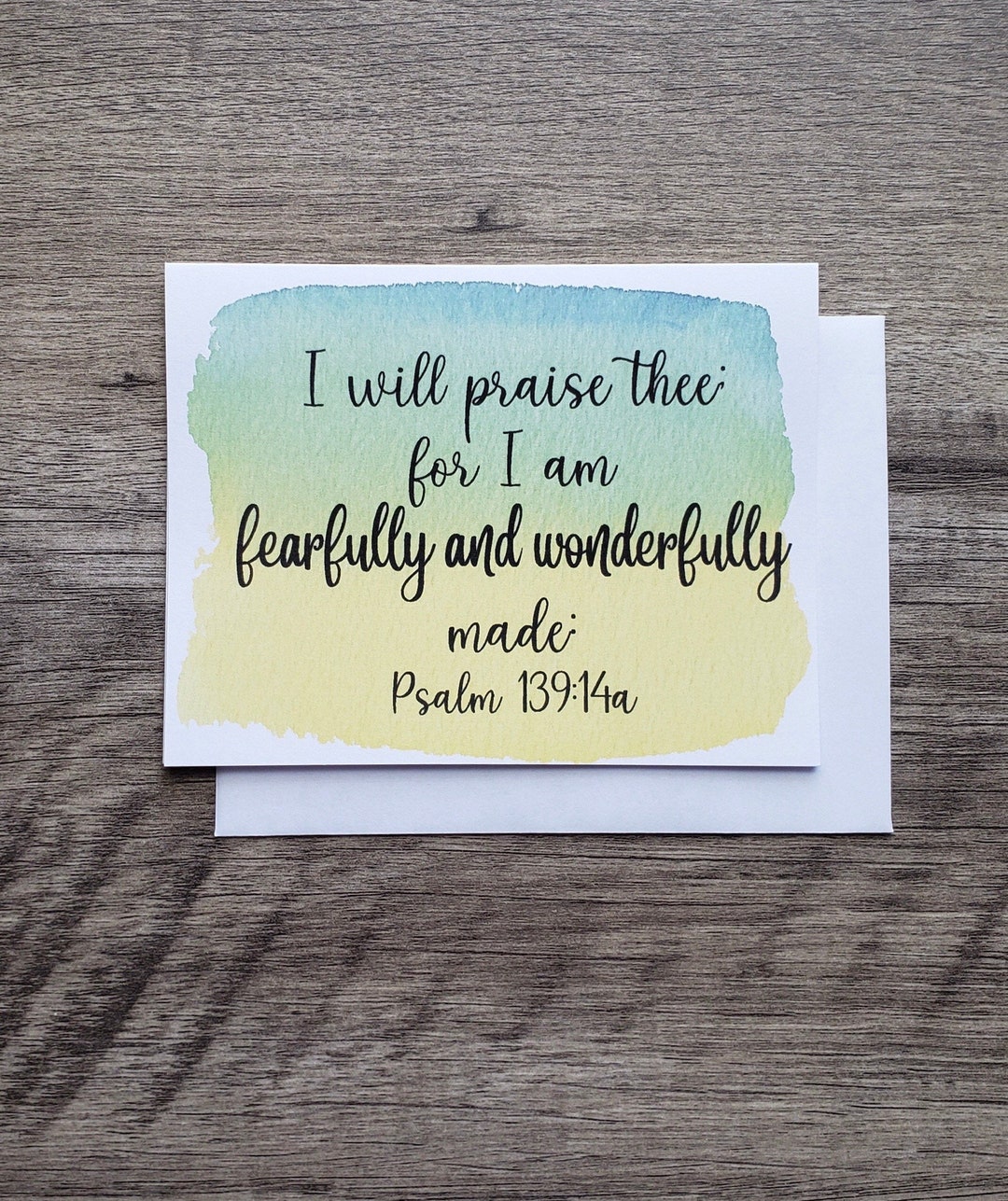 Scriptural Greetings Bible Verse Scripture Greeting Cards, Fearfully and Wonderfully Made ...