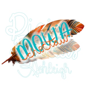 MOWA Choctaw Feathers Native PNG sublimation digital design