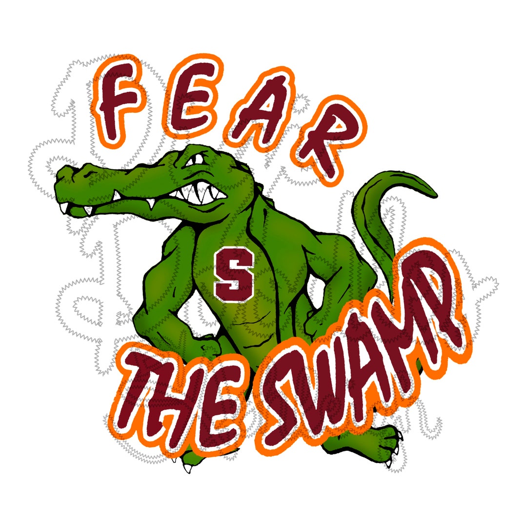 Satsuma Gators Fear the Swamp Mascot PNG Sublimation Digital Design Etsy