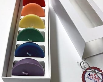 RAINBOW FLOATING Limited Edition Candles, Pride Candles, LGBTQ Gift, Dining Candles, Party Favor Candles, Fundraising Candles