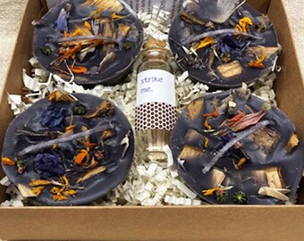 HALLOWS EVE MIDNIGHT Fire Starters, Box 4 Fire Starters, Halloween Party Housewarming Gift