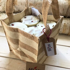 SET OF 16 Firestarters, Farmhouse Rustic Home, Burlap Bag Fire Starters, Holiday Housewarming, Country Farmhouse Gift