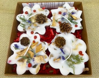 SNOWFLAKE WINTER BERRY Fire Starters, Fire Starters Winter Fireplace Gift