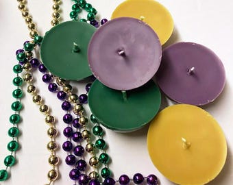 MARDI GRAS FLOATING, Candles, Nola Limited Edition Candles, Pride Candles, LGBTq Gift Candles, Party Favor Candles, Fundraising Candles
