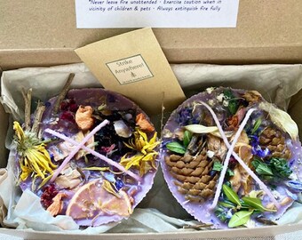 2 BONFIRE STARTERS, Double Boxed Bonfire Starter, Outdoor Fire Pit, Rustic Housewarming Gift, Summer Bonfire, Outdoor Party Unique Gift