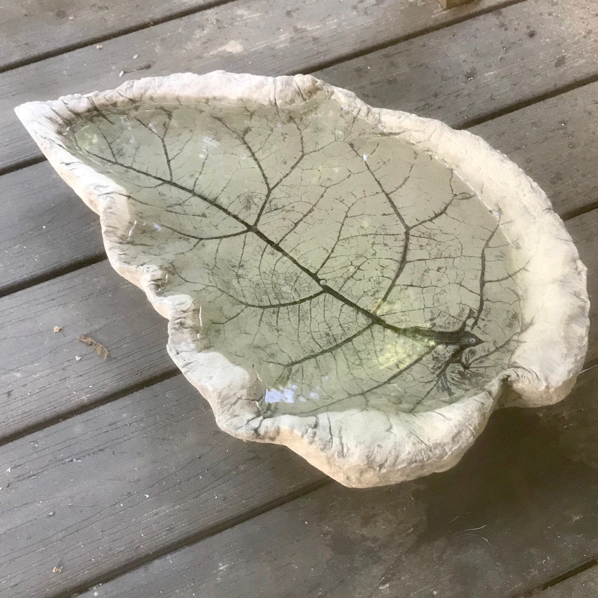 Making Concrete Bird Baths Leaves at Leann Rinehart blog