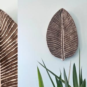 Ceramic Leaf Display Piece