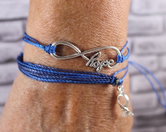 Depression Awareness Bracelets, Awareness Pack, Awareness Care Package, Awareness Gifts, Awareness Gifts (Blue)