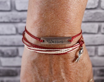 Multiple Myeloma, Multiple Myeloma Awareness, Multiple Myeloma Gift, Cancer Care Package for Her, Cancer Gifts for Her (Burgundy/Ivory)