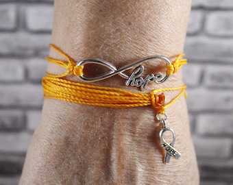 Appendix Cancer, Appendix cancer awareness, Appendix cancer bracelet, Appendix cancer jewelry, Appendix cancer bracelets for women (Amber)