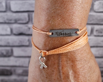 Endometrial Cancer, Uterine Cancer, Vaginal Cancer, Cancer Gifts for Women, Uterine Cancer Awareness Survivor Gift (Peach)