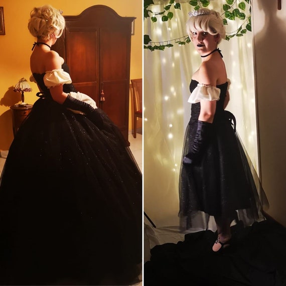 Cenicienta Gótico Negro Vestido de Novia de Halloween - Etsy España Cenicienta Gótico Negro Vestido de Novia de Halloween - Etsy España