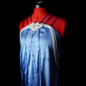 princess polly baby blue dress Alice + Olivia NEW Jae Blue Sequin Gown With Back Cut Out Size 6 main image 0