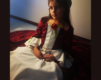 Belle Child Cosplay Christmas Dress