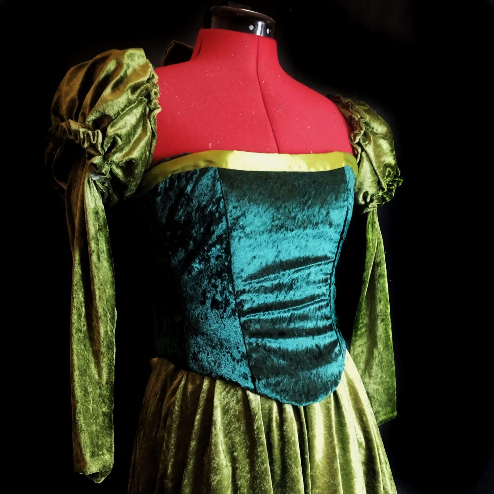 Belle-inspired Green Velvet Library Cosplay Dress for Adults  Princess  Style, Custom Fit - Etsy