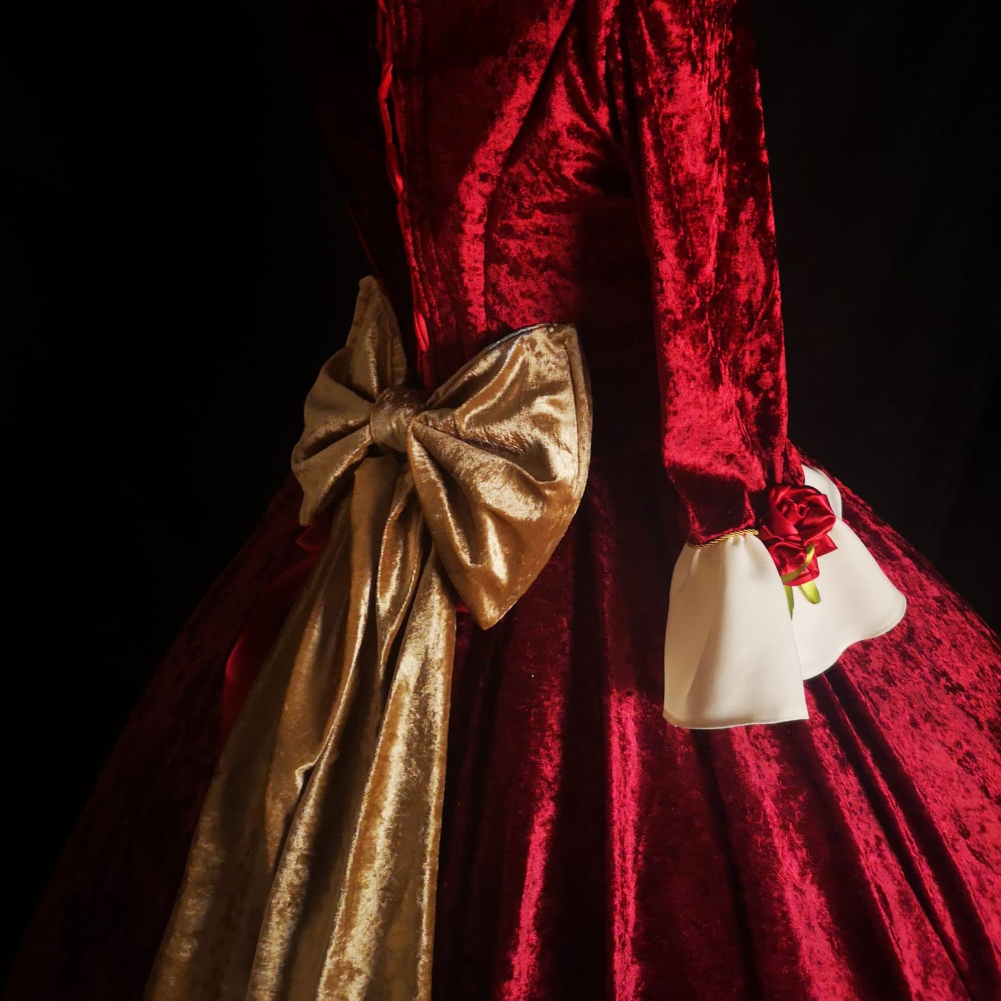 belle red christmas dress We meet Belle in Christmas Dress