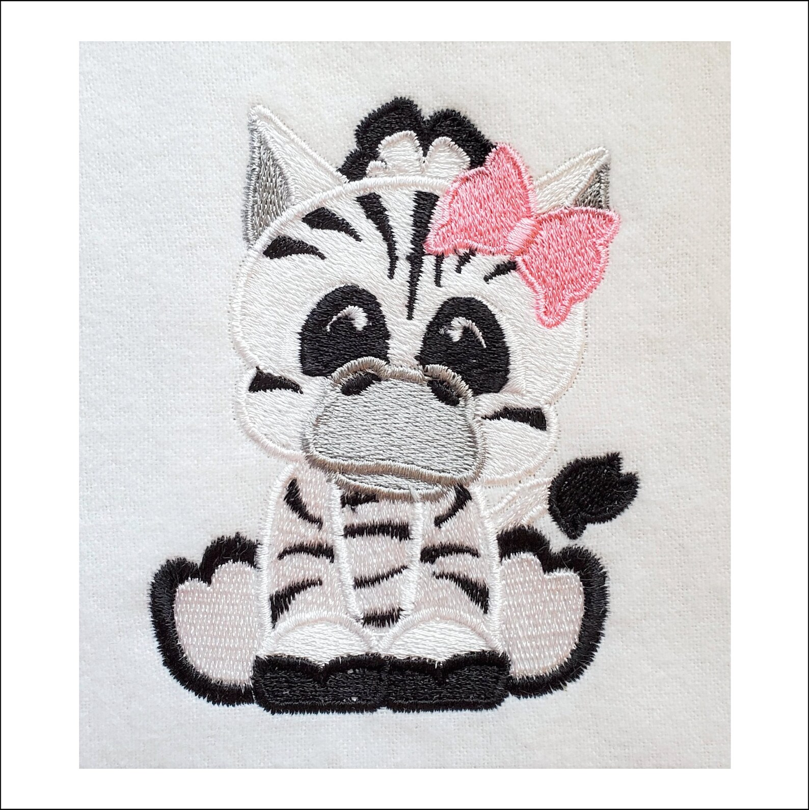 Girl Zebra Baby Zebra Machine Embroidery Design Etsy