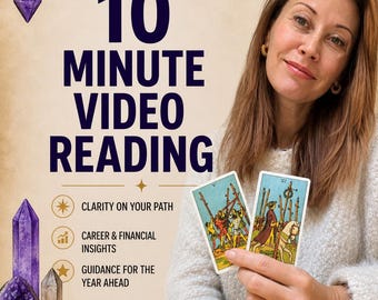 Personal Video Tarot Reading | 10-Minute Recorded Psychic Reading | Same-Day Delivery