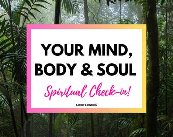 Spiritual Check-In Reading: Mind, Body & Soul (Etsy Message Delivery)