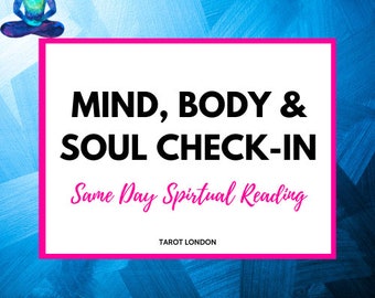 SAME DAY Spiritual Check in Reading Spiritual Mind Body And Soul Reading
