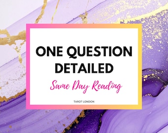 Lettura dettagliata dei tarocchi psichici in giornata / 1 domanda entro 24 ore / Sensitivo Etsy esperto