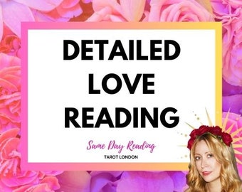 SAME DAY detailed love reading tarot psychic reading urgent love reading