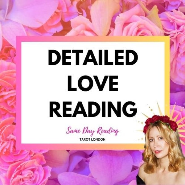 SAME DAY detailed love reading tarot psychic reading urgent love reading