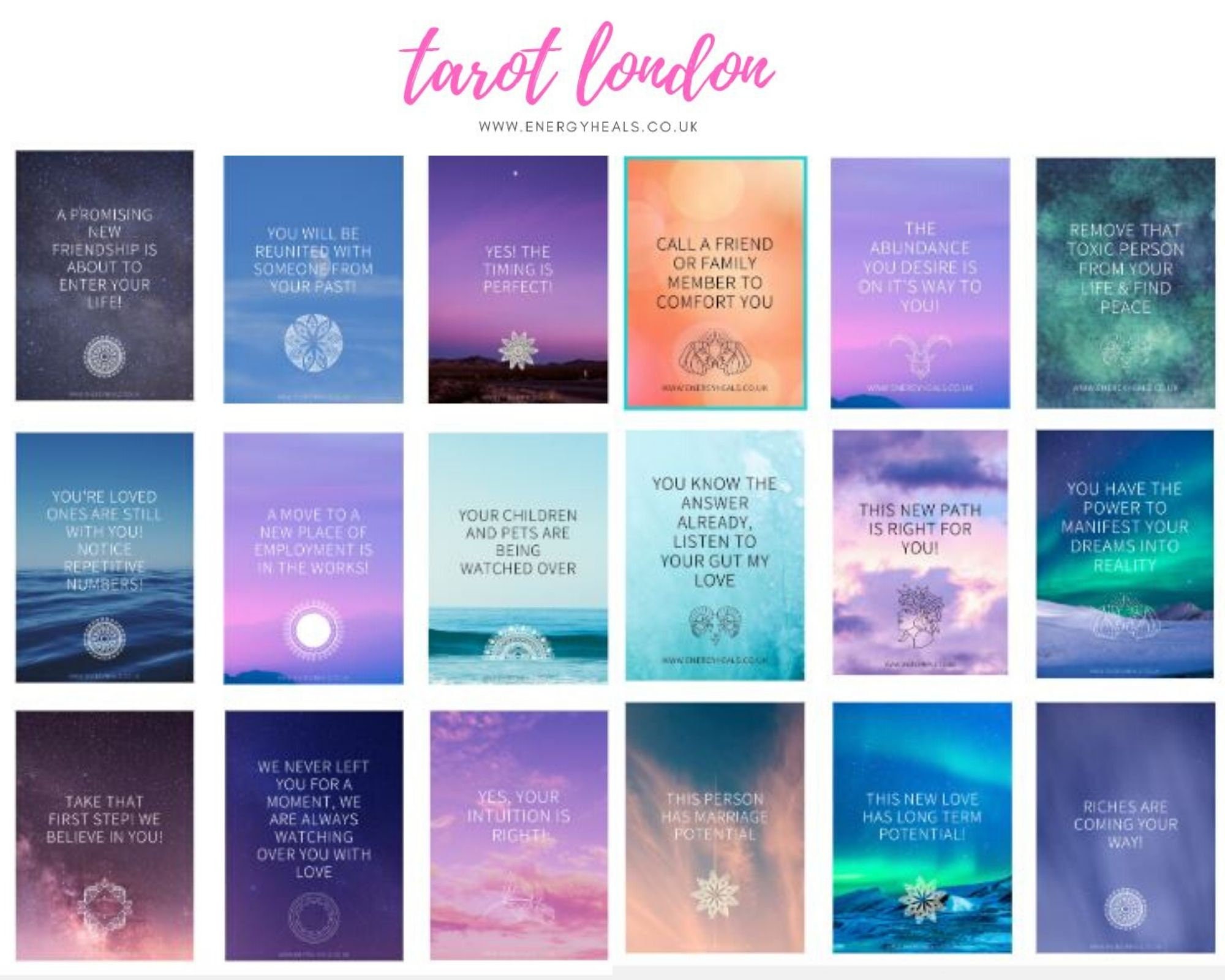 ORACLE CARDS 36 Printable Oracle Cards Daily Guidance Etsy Australia