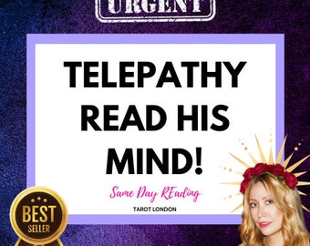 SAME DAY Telepathy Reading psychic energy reading what is he thinking?